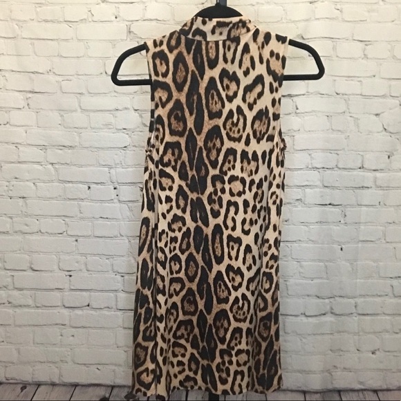 Tyche Leopard Print High Neck Dress - Picture 2 of 4